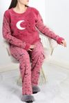 Battal Polar Pijama Takımı Açıkmor - 19199.1048.